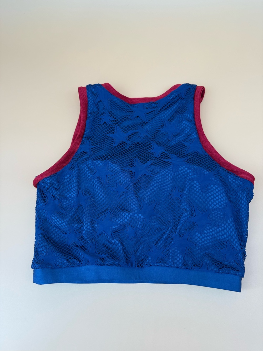 USA 250 Blue & Red Athletic Crop Top - Picture 3 of 5